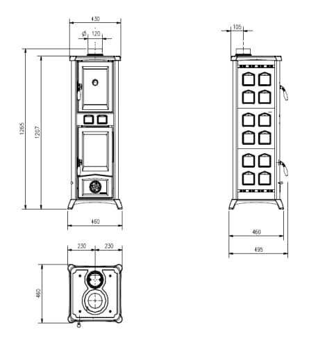 Kaminofen Gemma forno