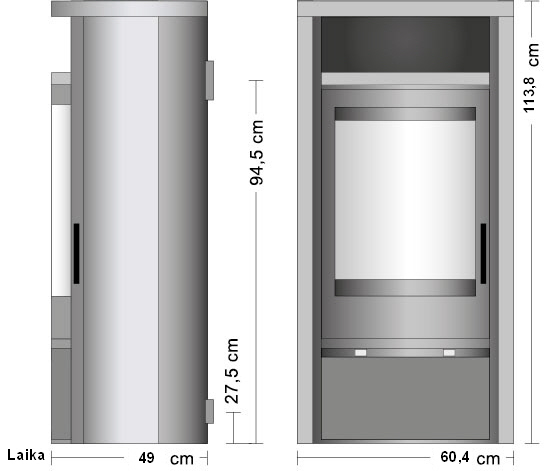Kaminofen Laika Masse