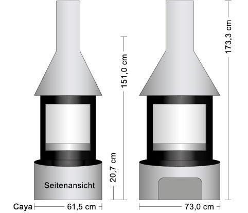 Caya Masszeichnung