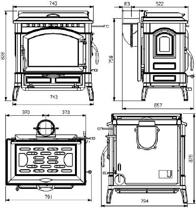 Isotta con cerchi Maße