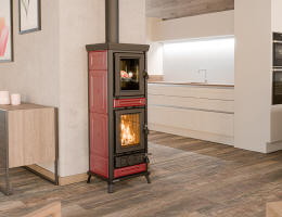 Kaminofen Agnese bordeaux
