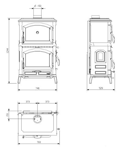 Isotta Forno Maße