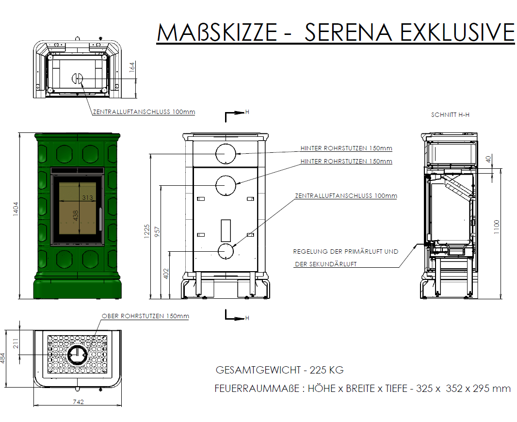 Kachelofen Serena exclusiv