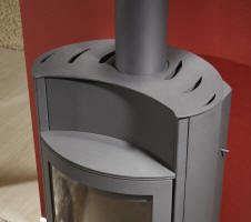 Kaminofen Piro Aqua Stahl schwarz