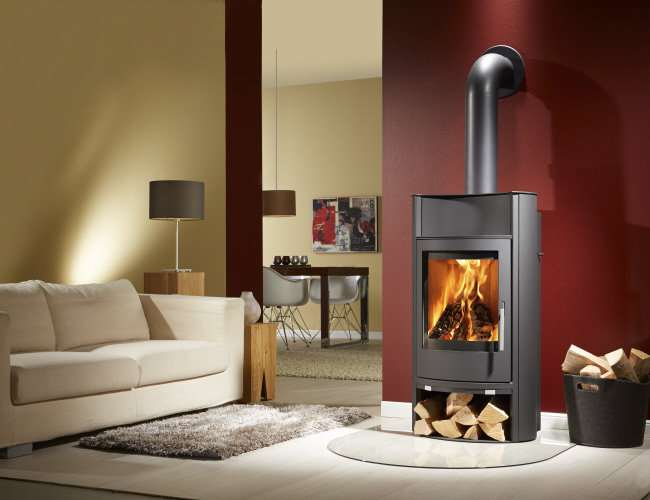 Kaminofen Piro Aqua Stahl schwarz