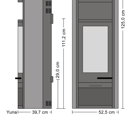 Kaminofen Yuna 6 kw