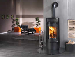 Kaminofen Vega granit schwarz